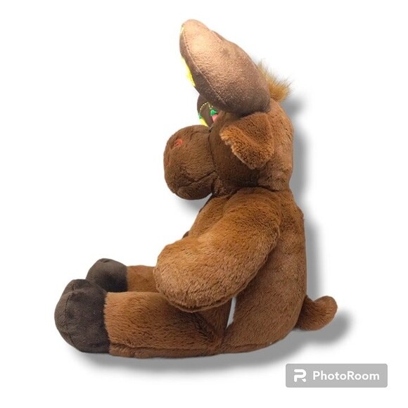 Build A Bear Hal The Moose Christmas Plush-Light Up Antlers-Working-Retired-18" - Picture 3 of 8